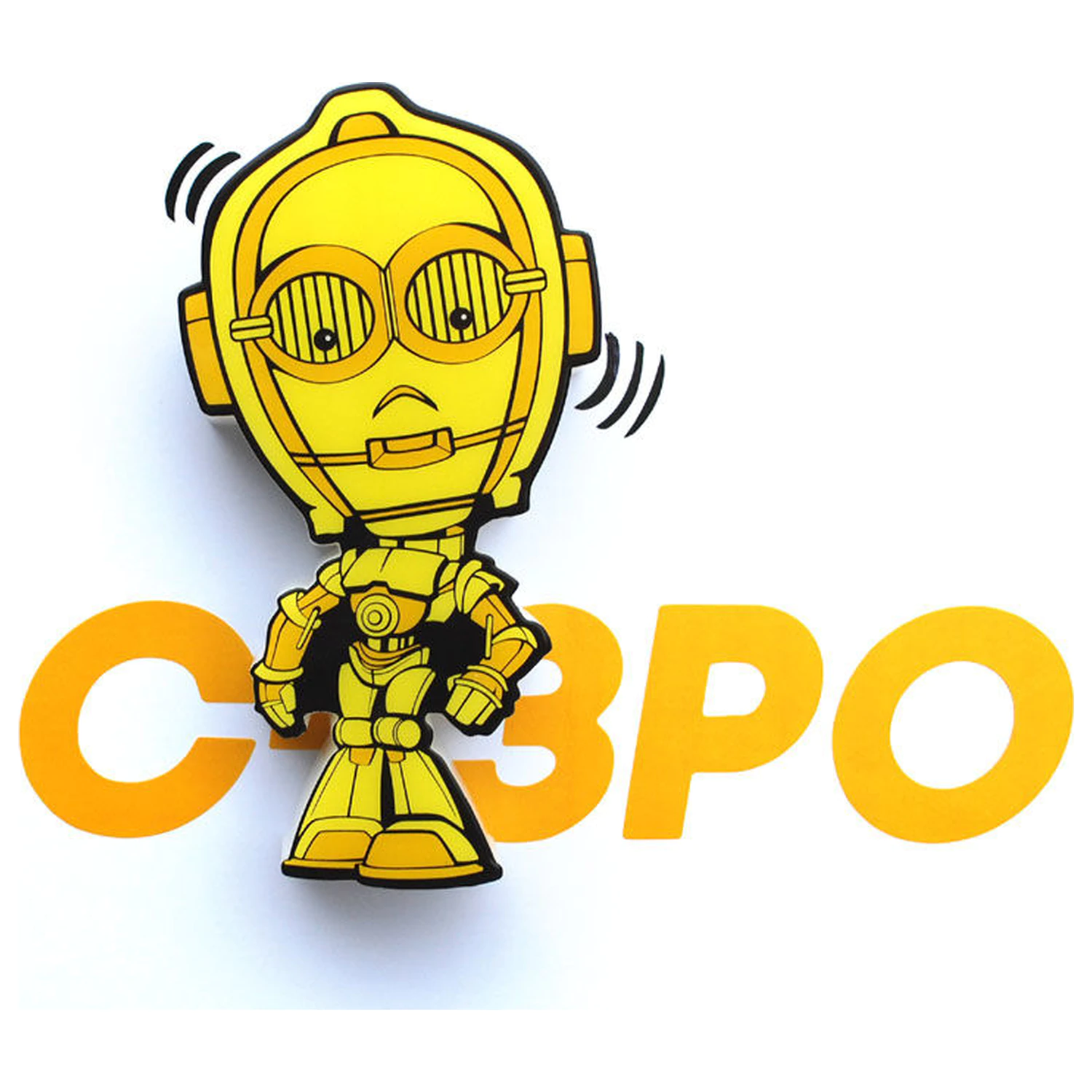 Star Wars C-3PO 3D Light FX mini svjetiljka fotografija proizvoda