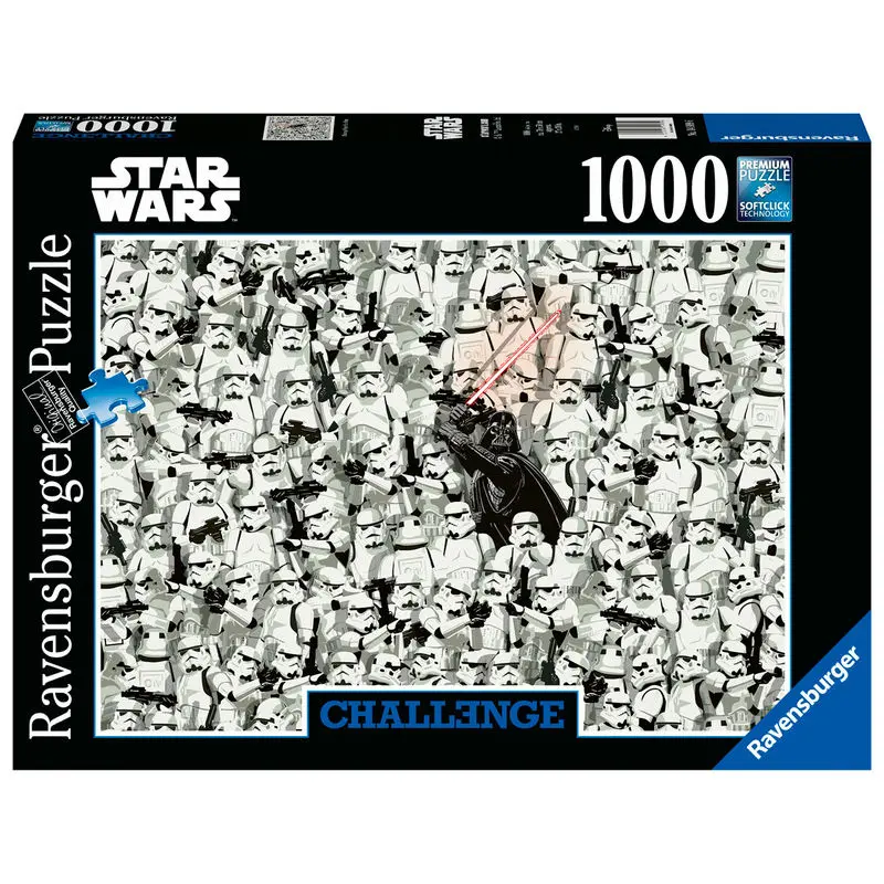 Star Wars Challenge Jigsaw Puzzle Darth Vader & Stormtroopers (1000 dijelova) fotografija proizvoda