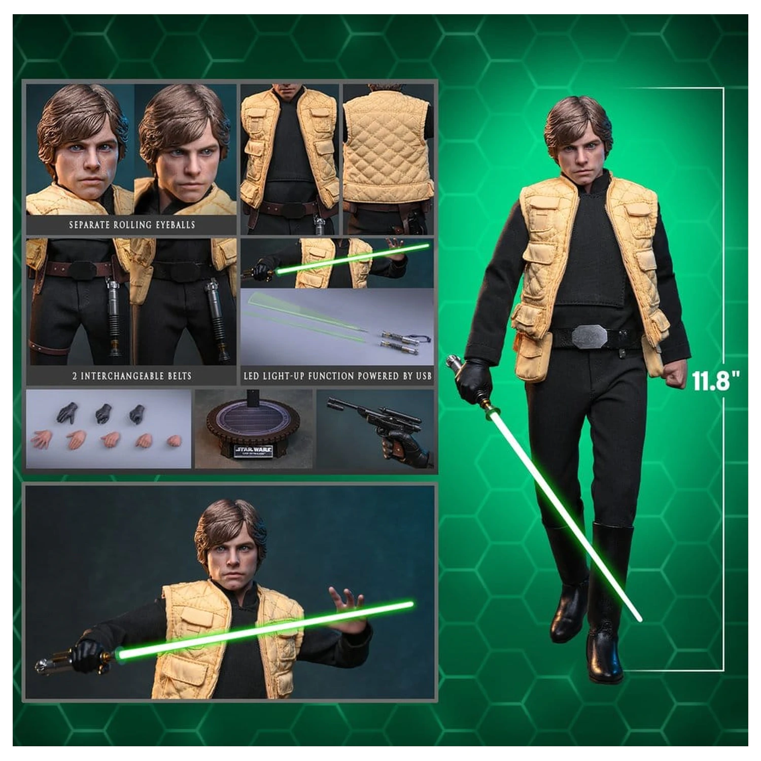 Star Wars Comic Masterpiece figura 1/6 Luke Skywalker (Shadows Of The Empire) (Hot Toys Exclusive) 28 cm fotografija proizvoda