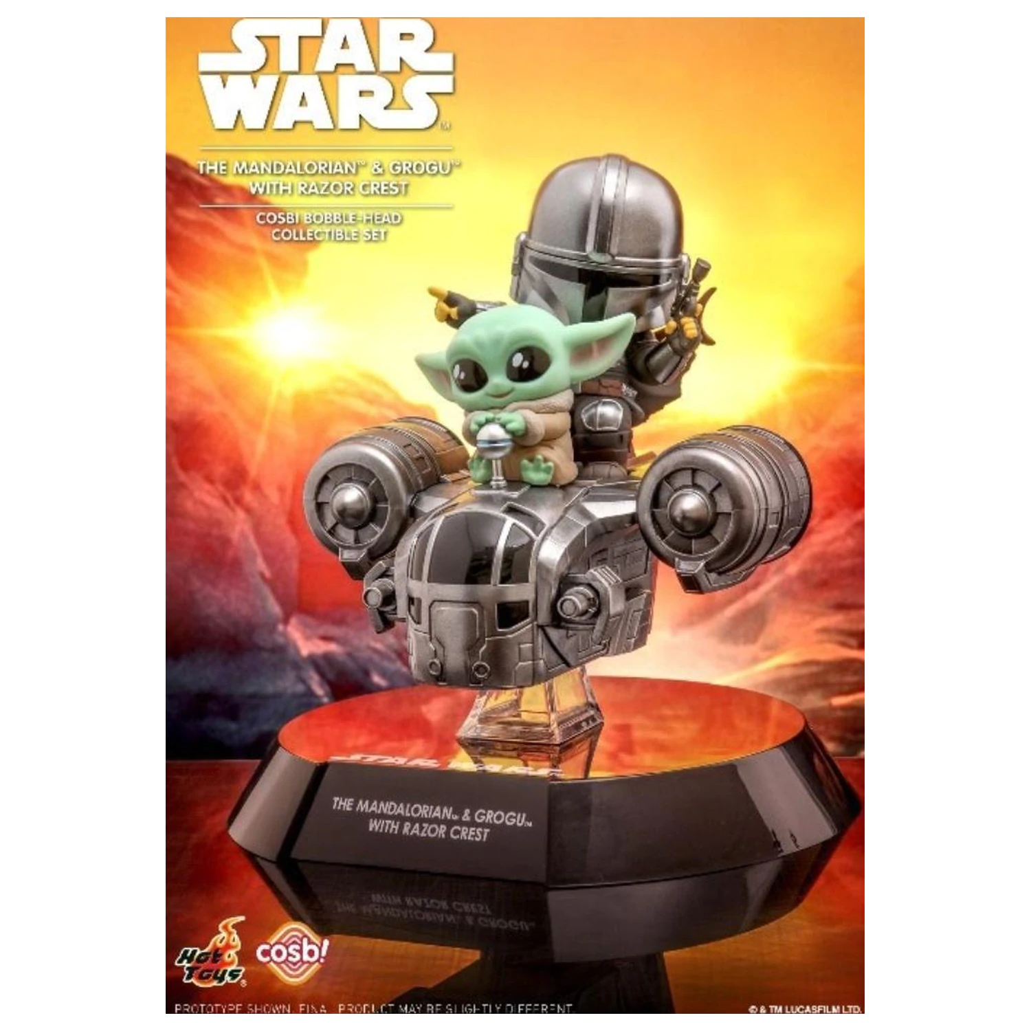 Star Wars Cosbaby Wave 2 The Mandalorian & The Child with Razor Crest fotografija proizvoda
