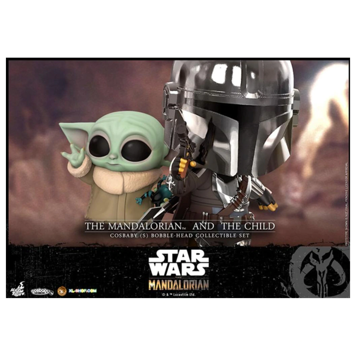 Star Wars Cosbaby Wave 5 Mandalorian & The Child set fotografija proizvoda