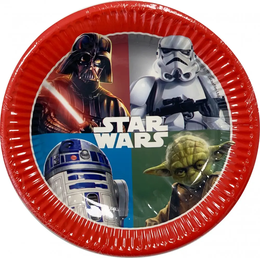 Star Wars Dark Force Papirnati tanjuri 8 komada 19.5 cm fotografija proizvoda