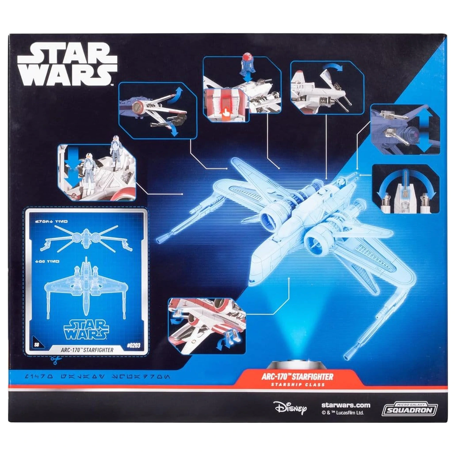 Star Wars Deluxe Vozilo ARC 170 20 cm (Serija 8) fotografija proizvoda