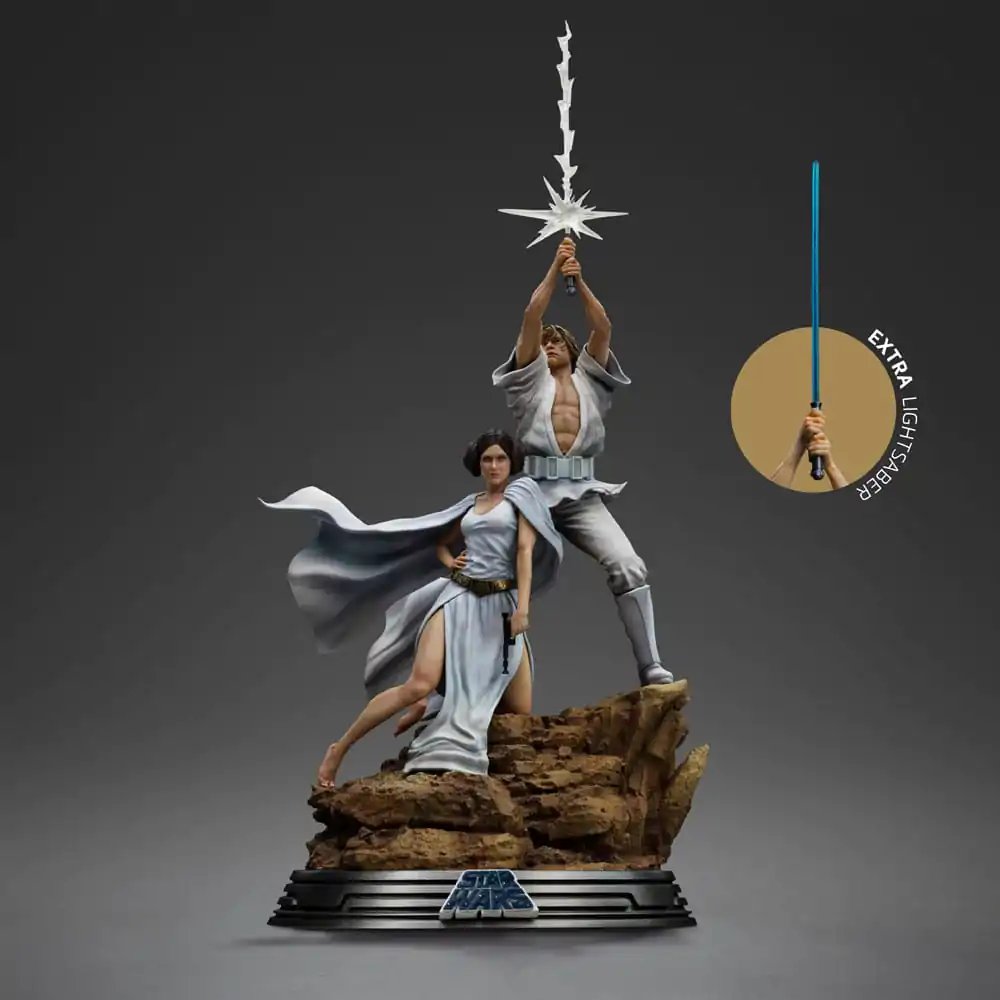 Star Wars Deluxe Art Scale Kip 1/10 Luke and Leia 41 cm fotografija proizvoda