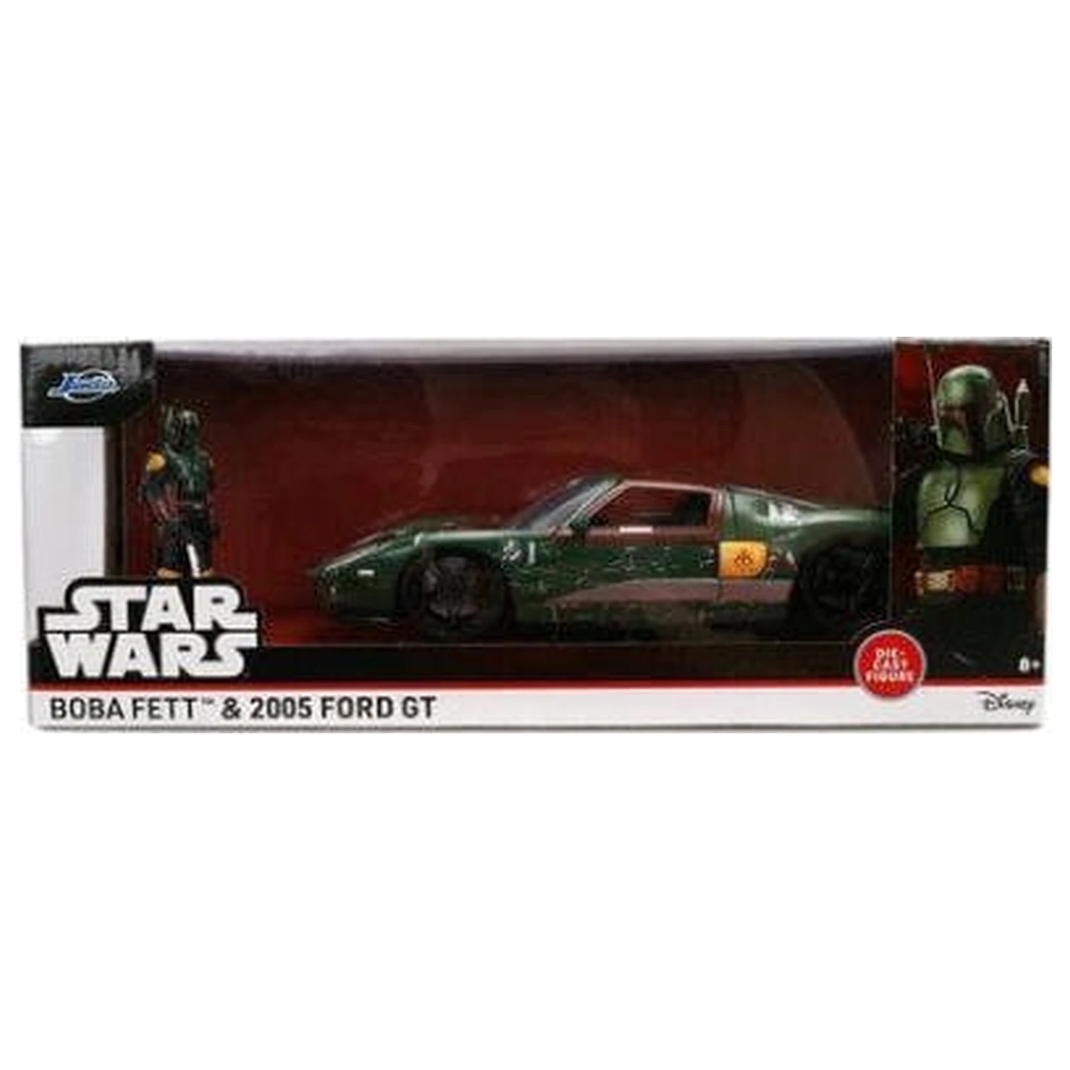 Star Wars Diecast Model 1:24 Boba Fett 2005 Ford GT fotografija proizvoda