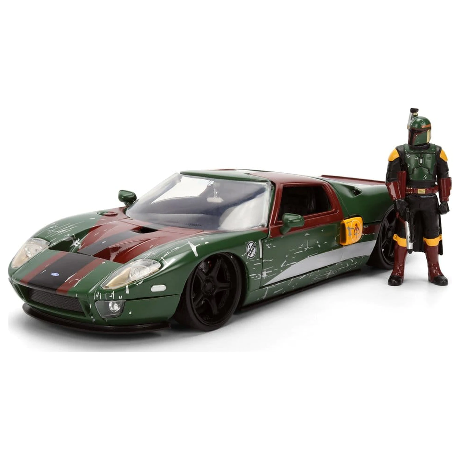 Star Wars Diecast Model 1:24 Boba Fett 2005 Ford GT fotografija proizvoda