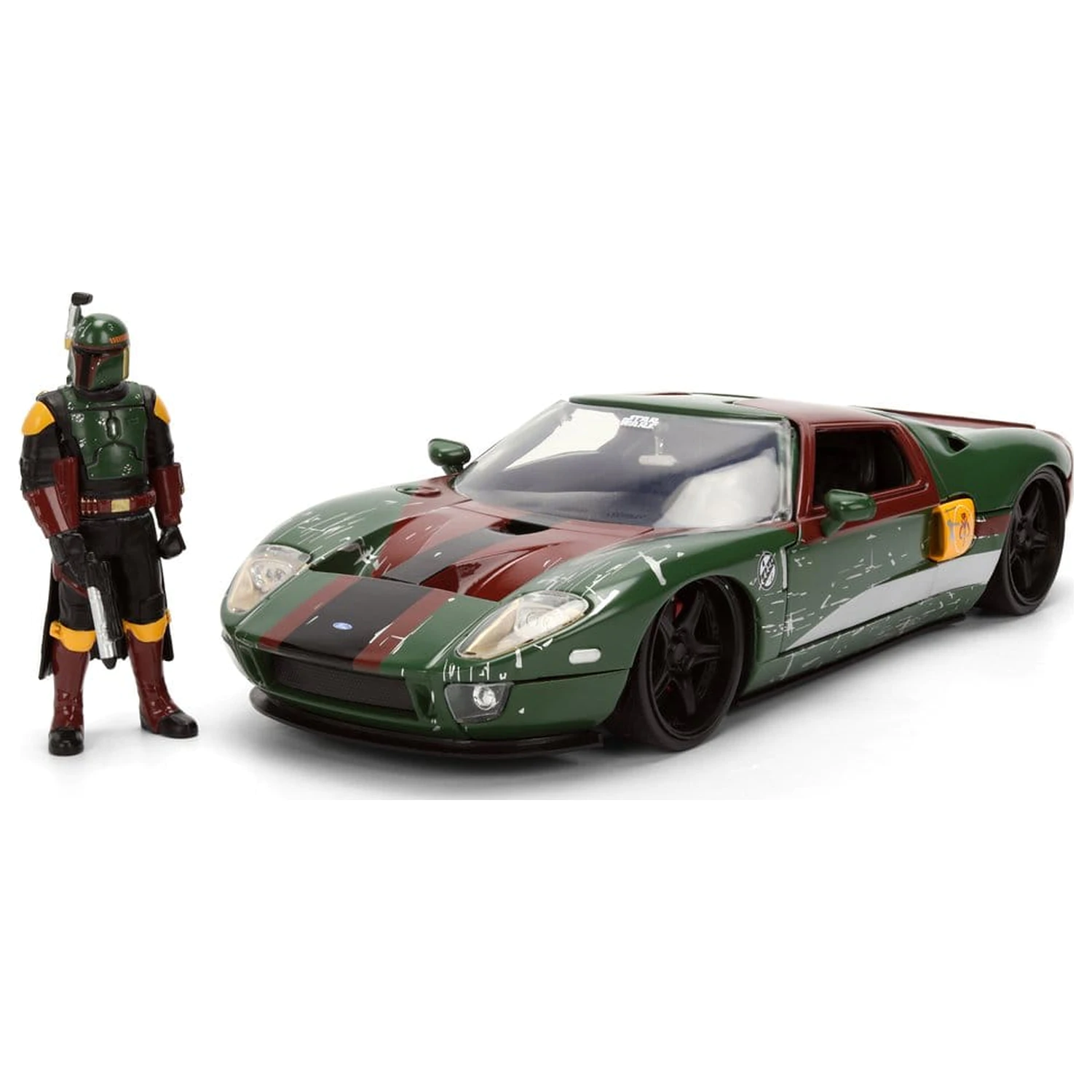 Star Wars Diecast Model 1:24 Boba Fett 2005 Ford GT fotografija proizvoda