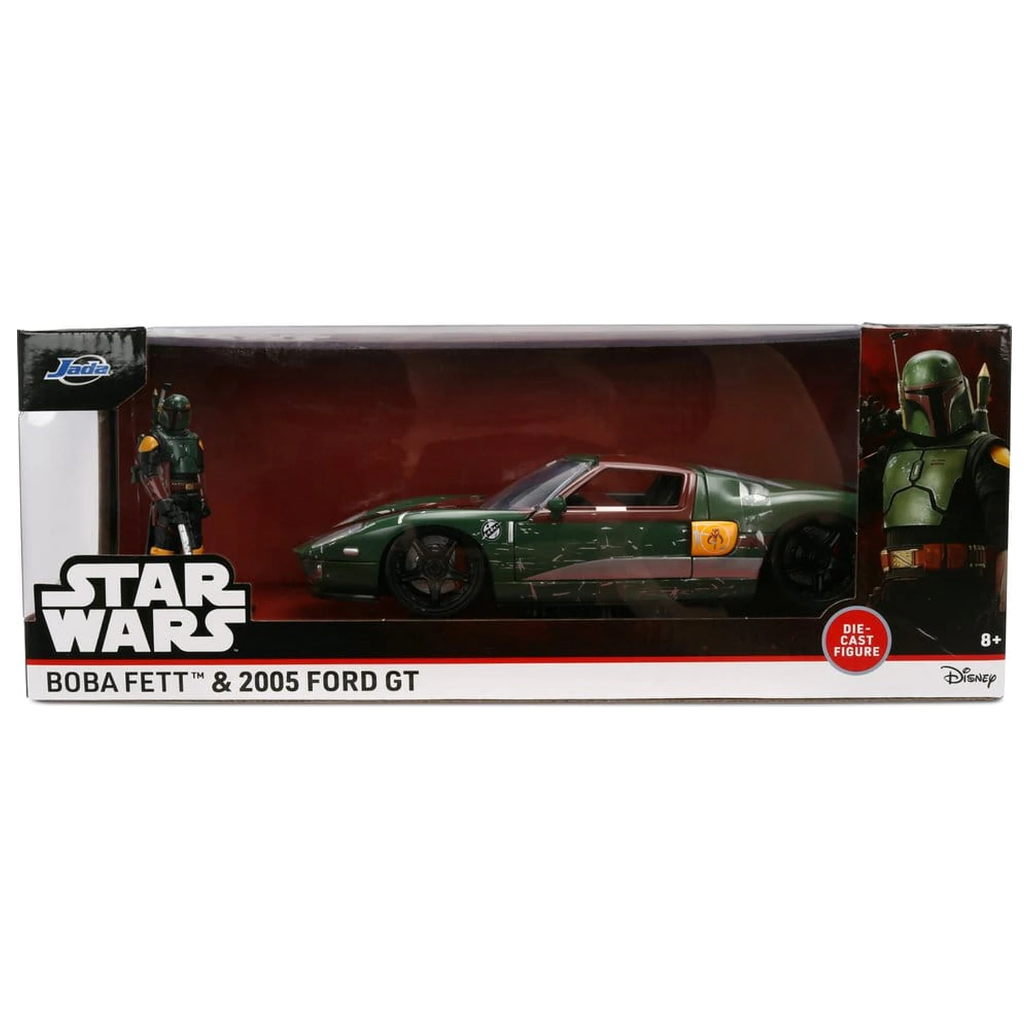Star Wars Diecast Model 1:24 Boba Fett 2005 Ford GT fotografija proizvoda