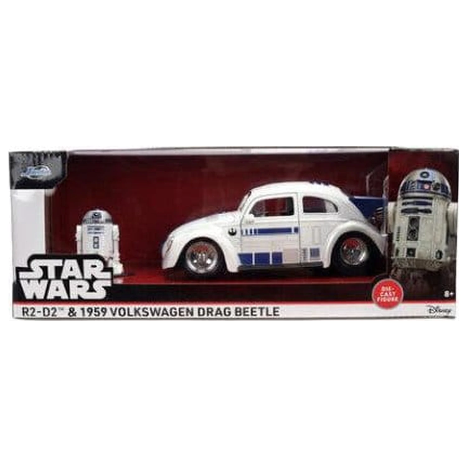 Star Wars Diecast Model 1:24 R2-D2 1959 VW Drag Beetle fotografija proizvoda