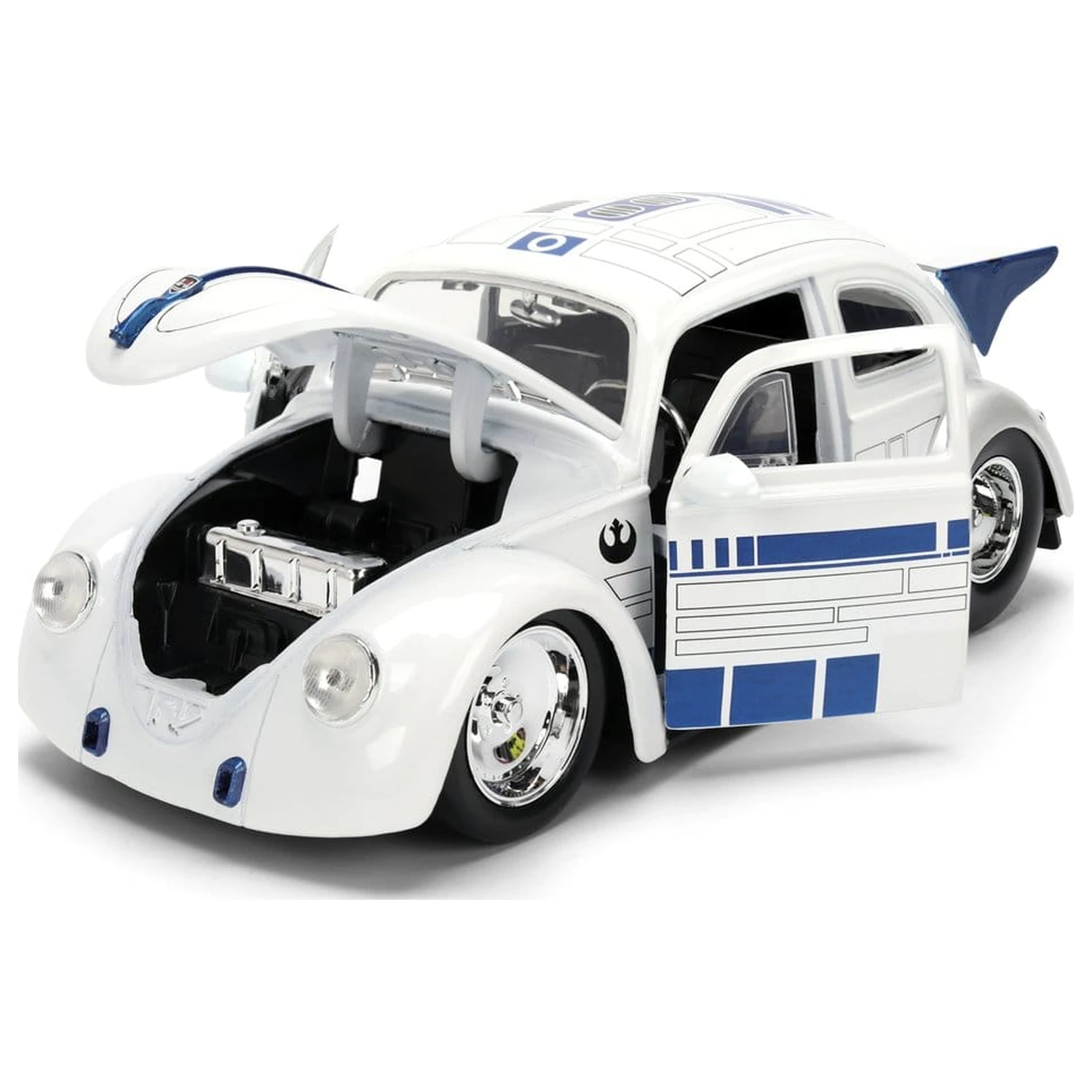 Star Wars Diecast Model 1:24 R2-D2 1959 VW Drag Beetle fotografija proizvoda
