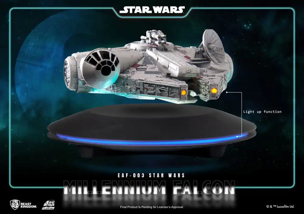 Star Wars Egg Attack Plutajući Model sa Svjetlosnom Funkcijom Millennium Falcon 13 cm fotografija proizvoda