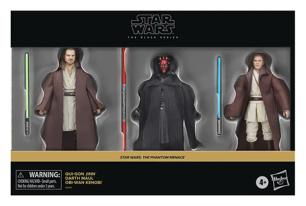 Star Wars Episode I Black Series akcijska figura 3-Pack Qui-Gon Jinn, Darth Maul, Obi-Wan Kenobi 15 cm fotografija proizvoda