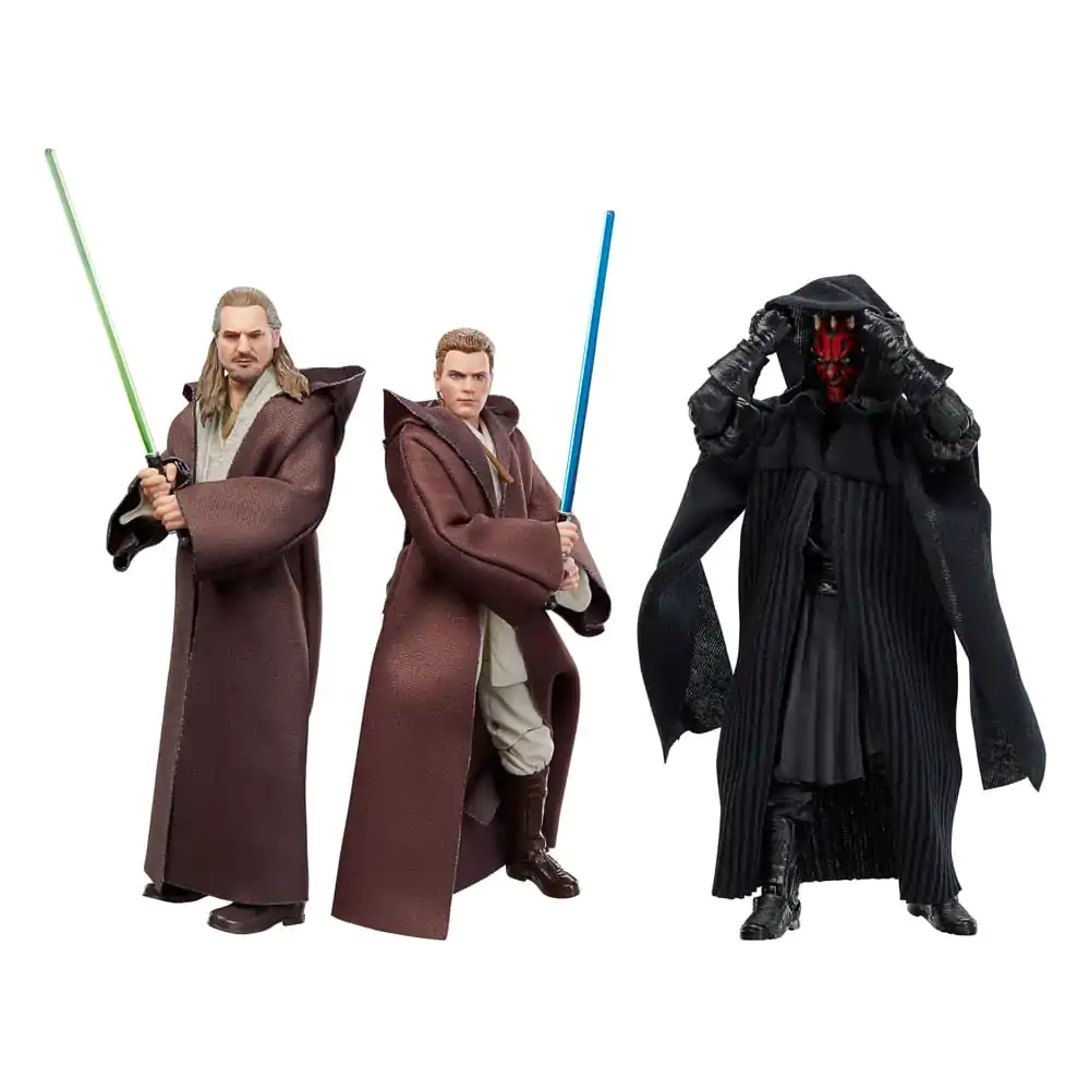 Star Wars Episode I Black Series akcijska figura 3-Pack Qui-Gon Jinn, Darth Maul, Obi-Wan Kenobi 15 cm fotografija proizvoda