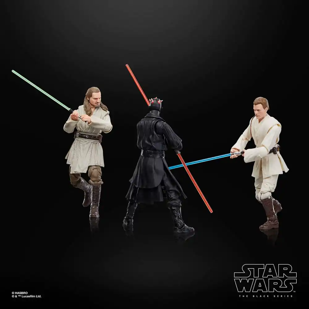 Star Wars Episode I Black Series akcijska figura 3-Pack Qui-Gon Jinn, Darth Maul, Obi-Wan Kenobi 15 cm fotografija proizvoda