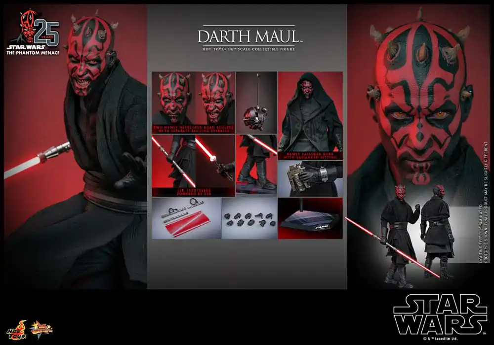 Star Wars Episode I Movie Masterpiece akcijska figura 1/6 Darth Maul 29 cm fotografija proizvoda