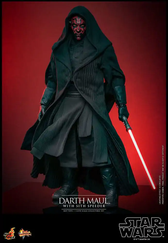 Star Wars Episode I Movie Masterpiece akcijska figura 1/6 Darth Maul s Sith Speederom 29 cm fotografija proizvoda