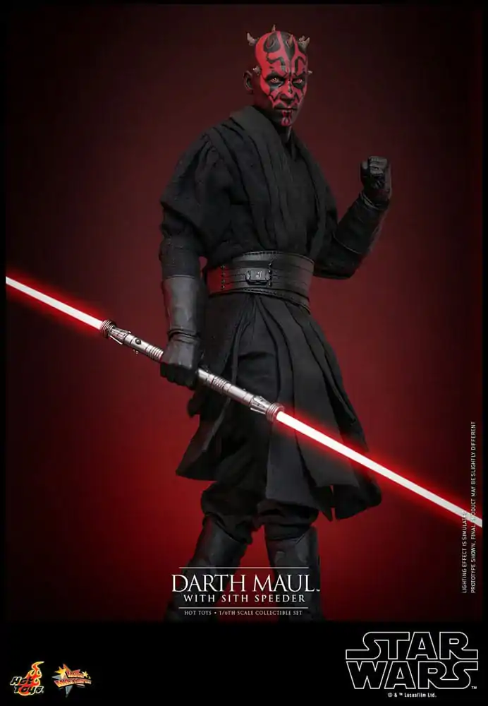 Star Wars Episode I Movie Masterpiece akcijska figura 1/6 Darth Maul s Sith Speederom 29 cm fotografija proizvoda