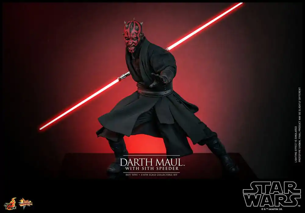 Star Wars Episode I Movie Masterpiece akcijska figura 1/6 Darth Maul s Sith Speederom 29 cm fotografija proizvoda