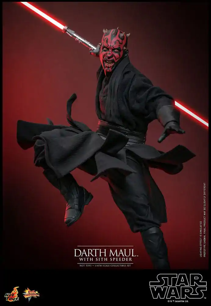 Star Wars Episode I Movie Masterpiece akcijska figura 1/6 Darth Maul s Sith Speederom 29 cm fotografija proizvoda