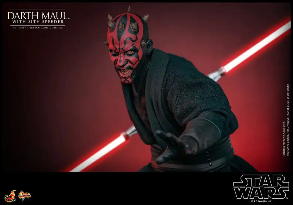 Star Wars Episode I Movie Masterpiece akcijska figura 1/6 Darth Maul s Sith Speederom 29 cm fotografija proizvoda