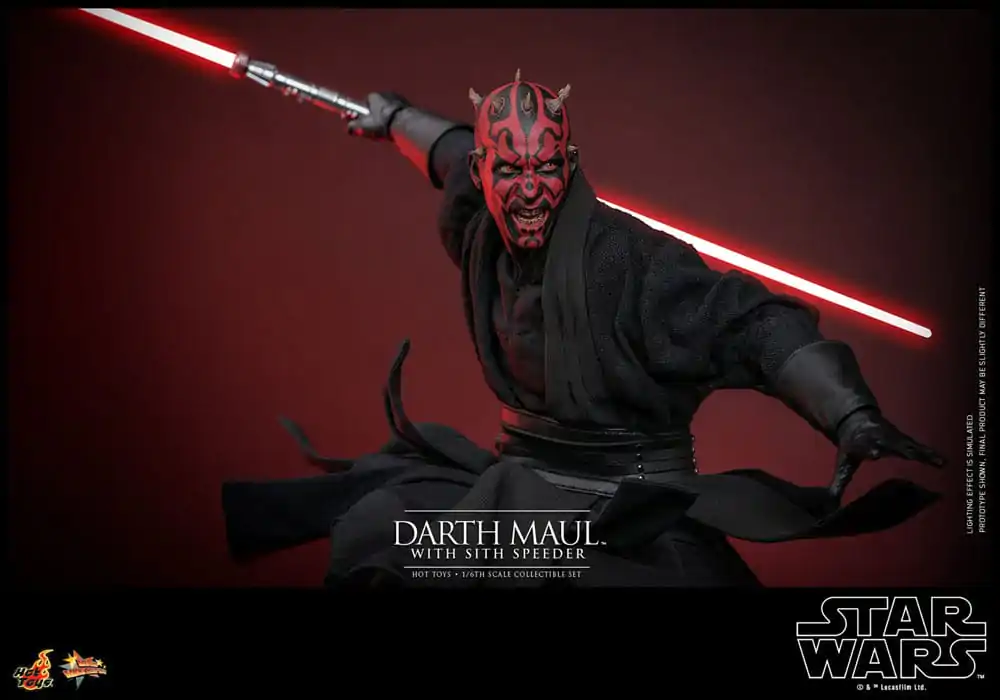 Star Wars Episode I Movie Masterpiece akcijska figura 1/6 Darth Maul s Sith Speederom 29 cm fotografija proizvoda