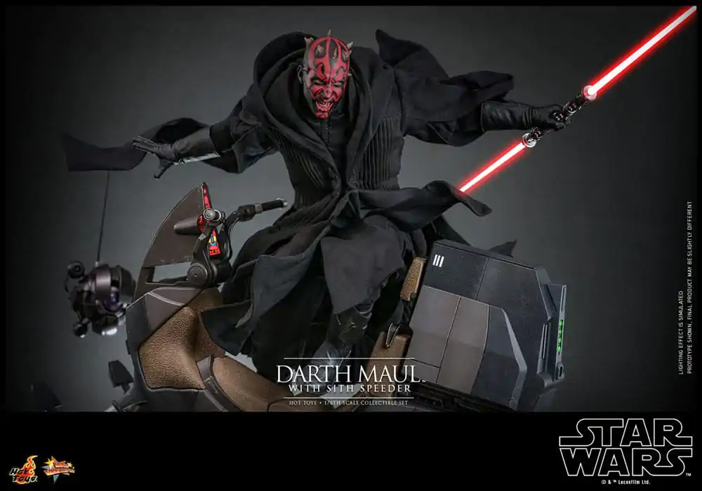 Star Wars Episode I Movie Masterpiece akcijska figura 1/6 Darth Maul s Sith Speederom 29 cm fotografija proizvoda