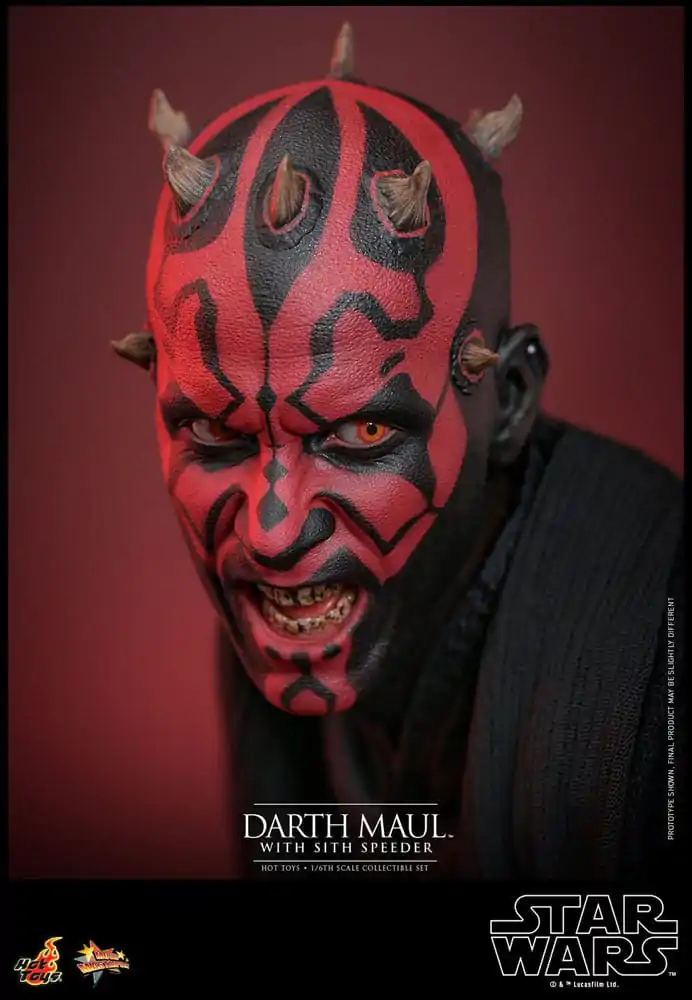 Star Wars Episode I Movie Masterpiece akcijska figura 1/6 Darth Maul s Sith Speederom 29 cm fotografija proizvoda