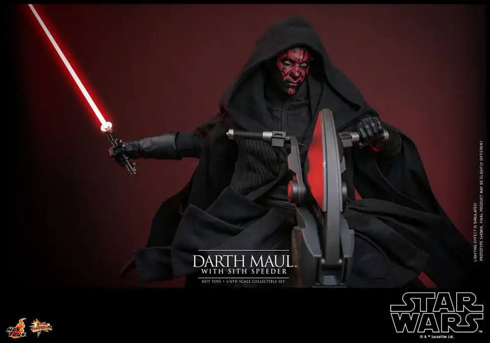 Star Wars Episode I Movie Masterpiece akcijska figura 1/6 Darth Maul s Sith Speederom 29 cm fotografija proizvoda