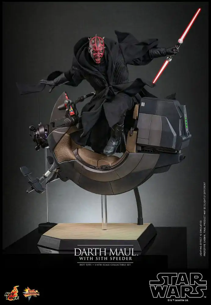 Star Wars Episode I Movie Masterpiece akcijska figura 1/6 Darth Maul s Sith Speederom 29 cm fotografija proizvoda