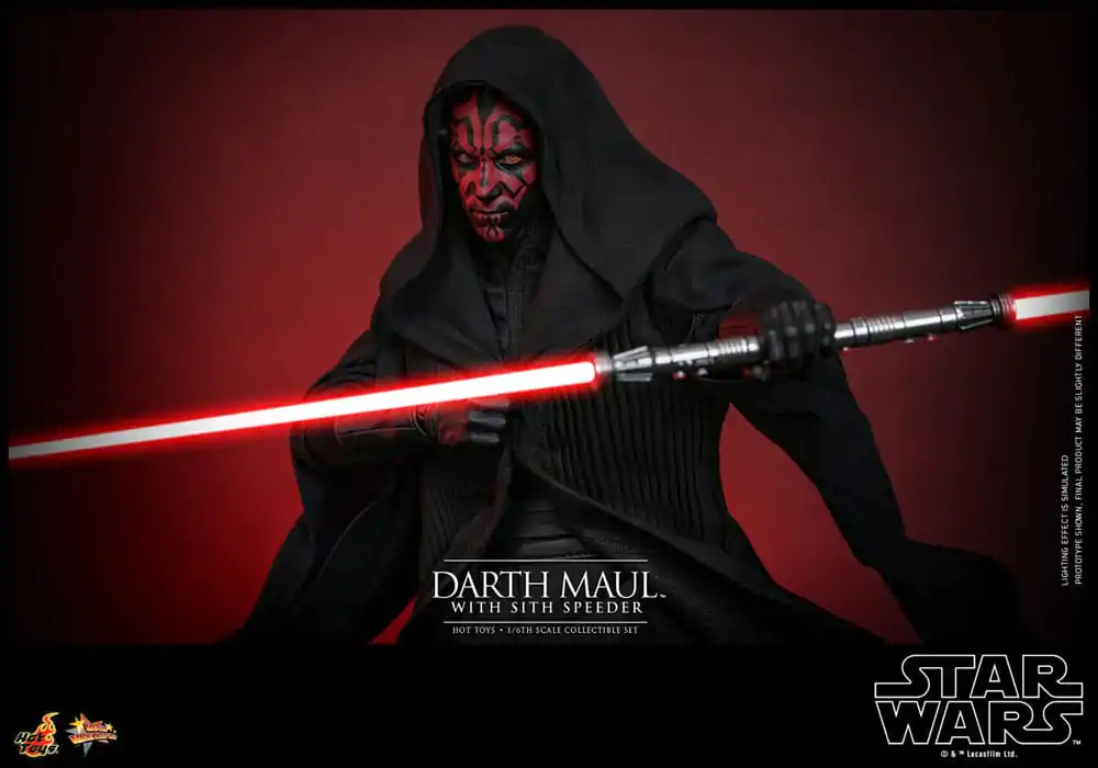 Star Wars Episode I Movie Masterpiece akcijska figura 1/6 Darth Maul s Sith Speederom 29 cm fotografija proizvoda