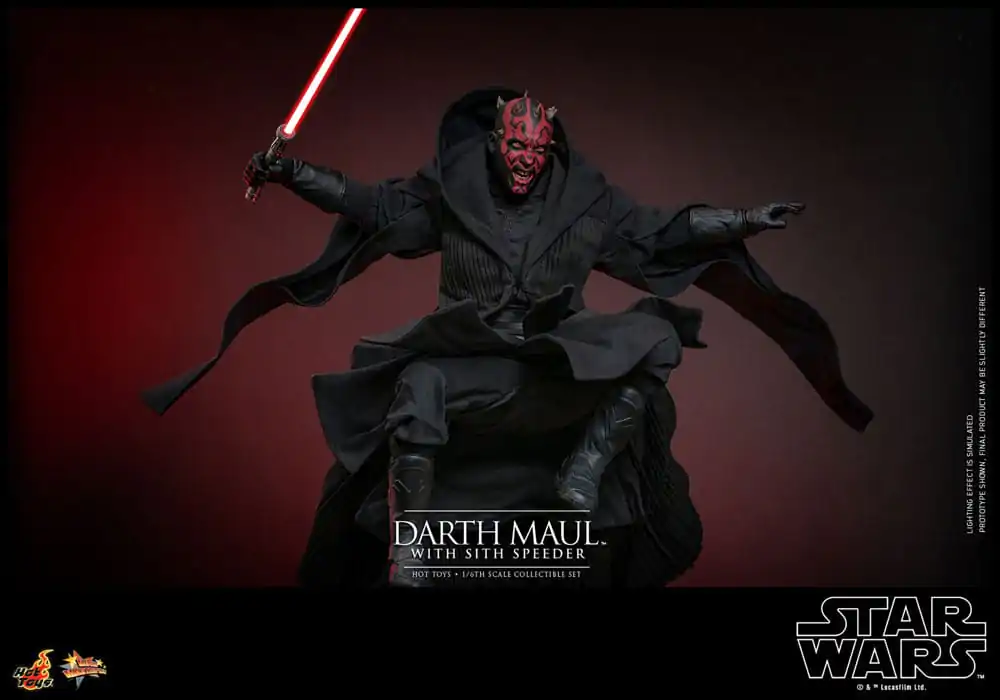 Star Wars Episode I Movie Masterpiece akcijska figura 1/6 Darth Maul s Sith Speederom 29 cm fotografija proizvoda