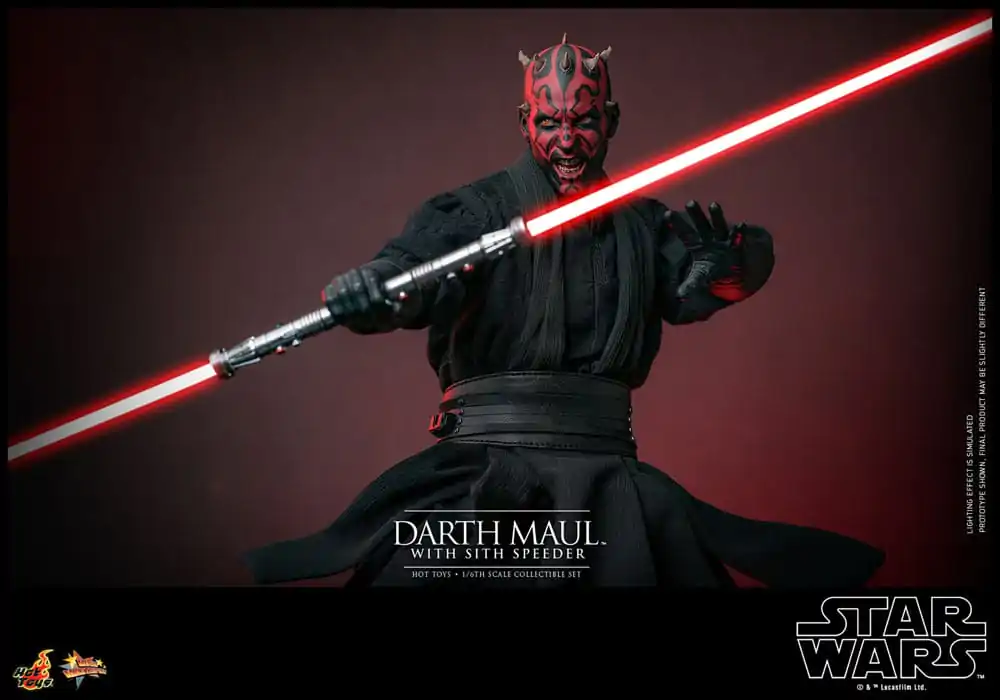 Star Wars Episode I Movie Masterpiece akcijska figura 1/6 Darth Maul s Sith Speederom 29 cm fotografija proizvoda