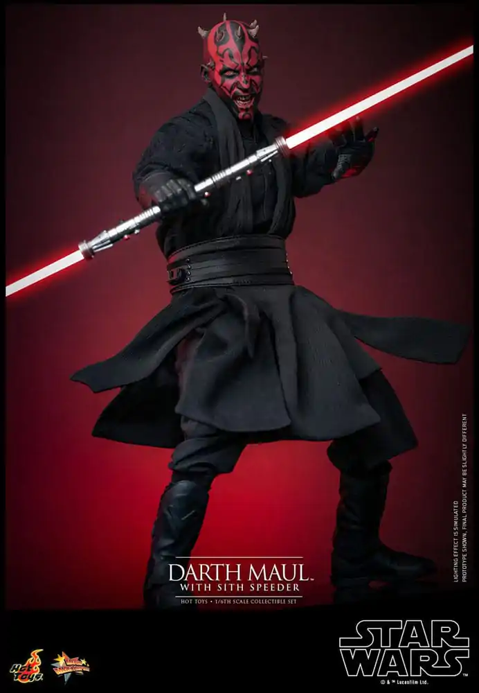 Star Wars Episode I Movie Masterpiece akcijska figura 1/6 Darth Maul s Sith Speederom 29 cm fotografija proizvoda