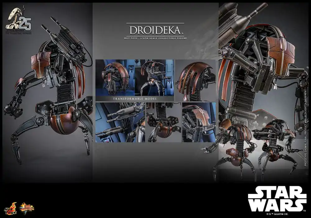 Star Wars Episode I Movie Masterpiece akcijska figura 1/6 Droideka 27 cm fotografija proizvoda