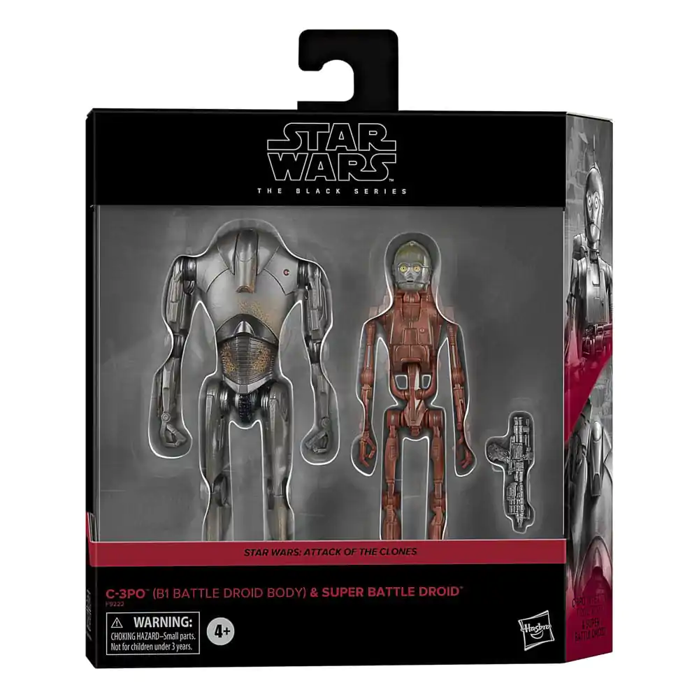 Star Wars Episode II Black Series akcijska figura 2-Pack C-3PO (B1 Battle Droid Body) & Super Battle Droid 15 cm fotografija proizvoda