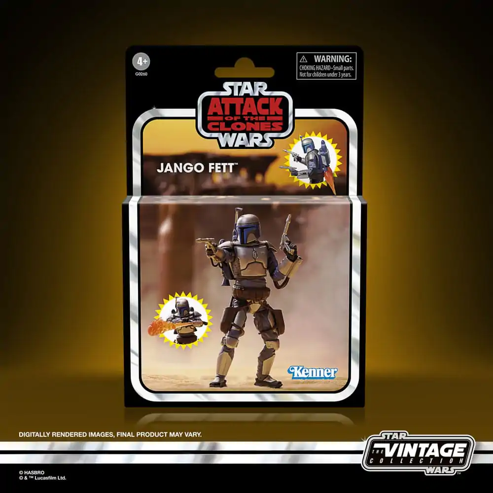 Star Wars Episode II Vintage Collection akcijska figura Jango Fett 10 cm fotografija proizvoda