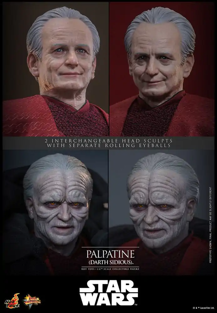 Star Wars: Episode III - Revenge of the Sith akcijska figura 1/6 Palpatine (Darth Sidious) 29 cm fotografija proizvoda
