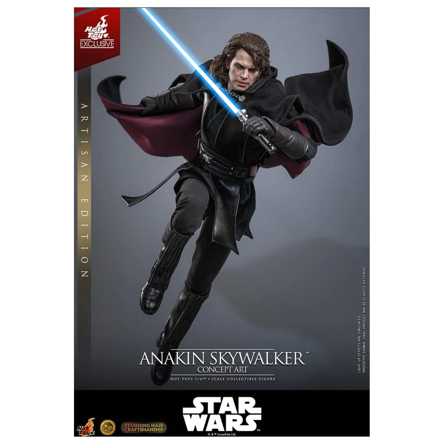 Star Wars Episode III: Revenge Of The Sith Movie Masterpiece akcijska figura 1/6 Anakin Skywalker (Concept Art Version) (Artisan Edition) Hot Toys Exclusive 31 cm fotografija proizvoda