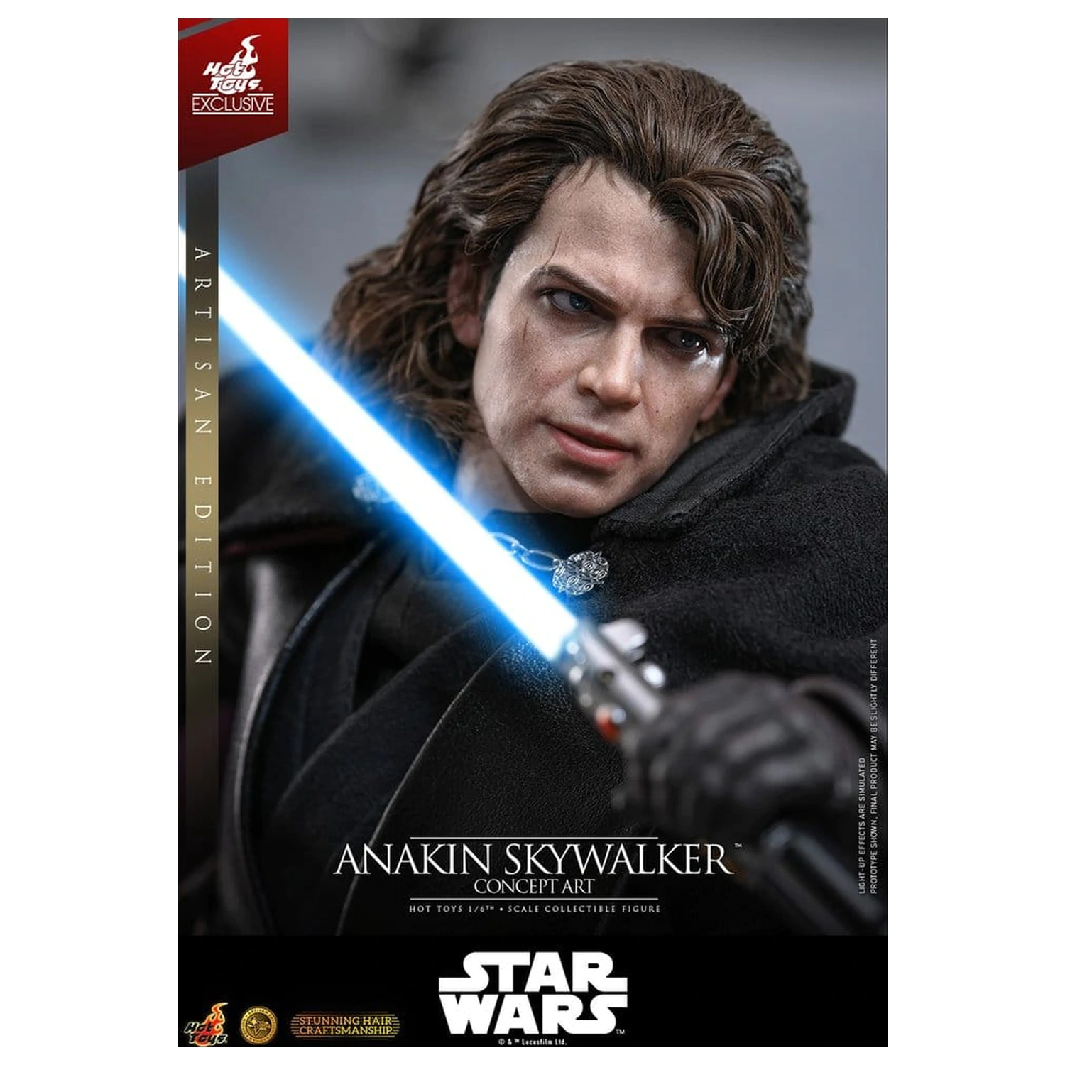 Star Wars Episode III: Revenge Of The Sith Movie Masterpiece akcijska figura 1/6 Anakin Skywalker (Concept Art Version) (Artisan Edition) Hot Toys Exclusive 31 cm fotografija proizvoda