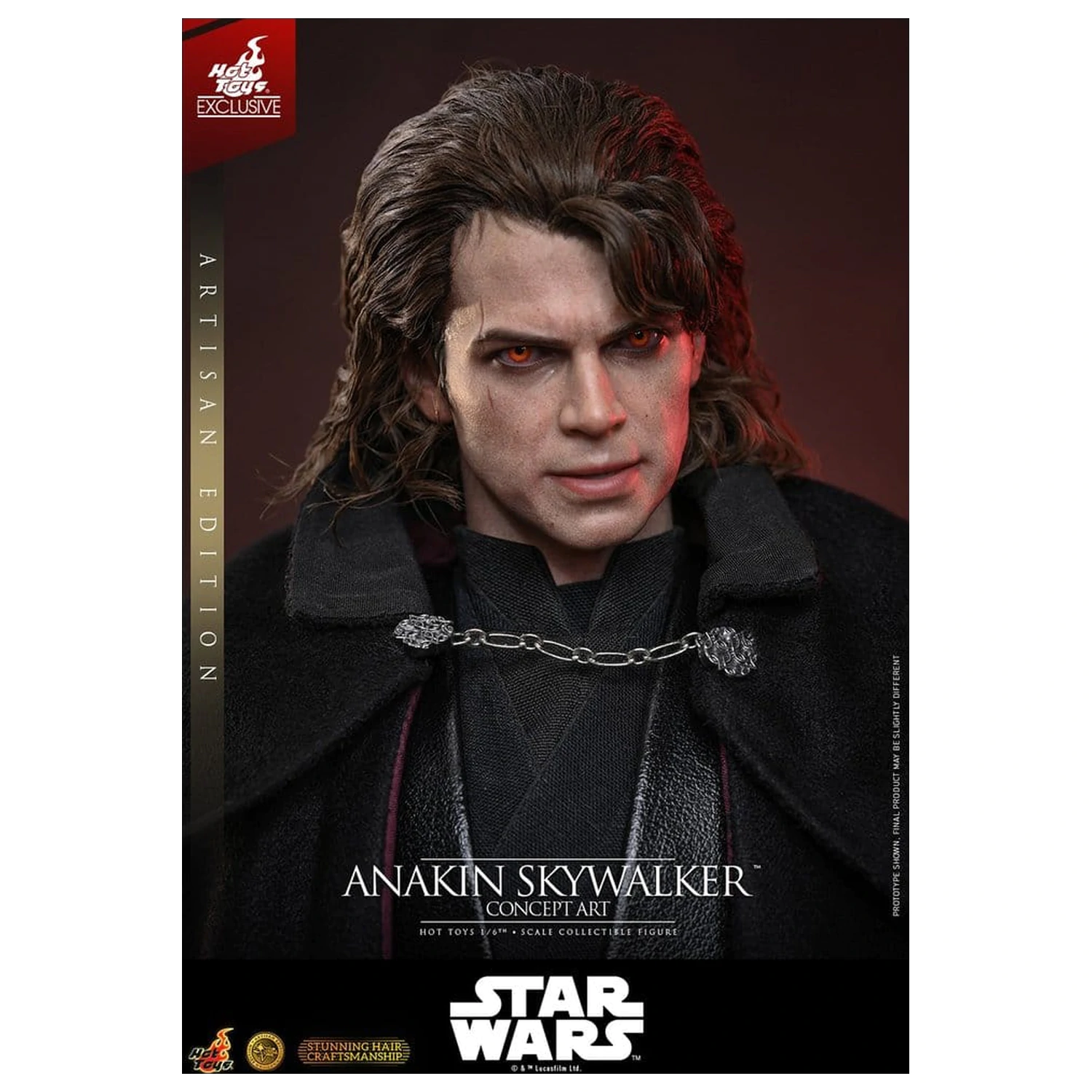 Star Wars Episode III: Revenge Of The Sith Movie Masterpiece akcijska figura 1/6 Anakin Skywalker (Concept Art Version) (Artisan Edition) Hot Toys Exclusive 31 cm fotografija proizvoda