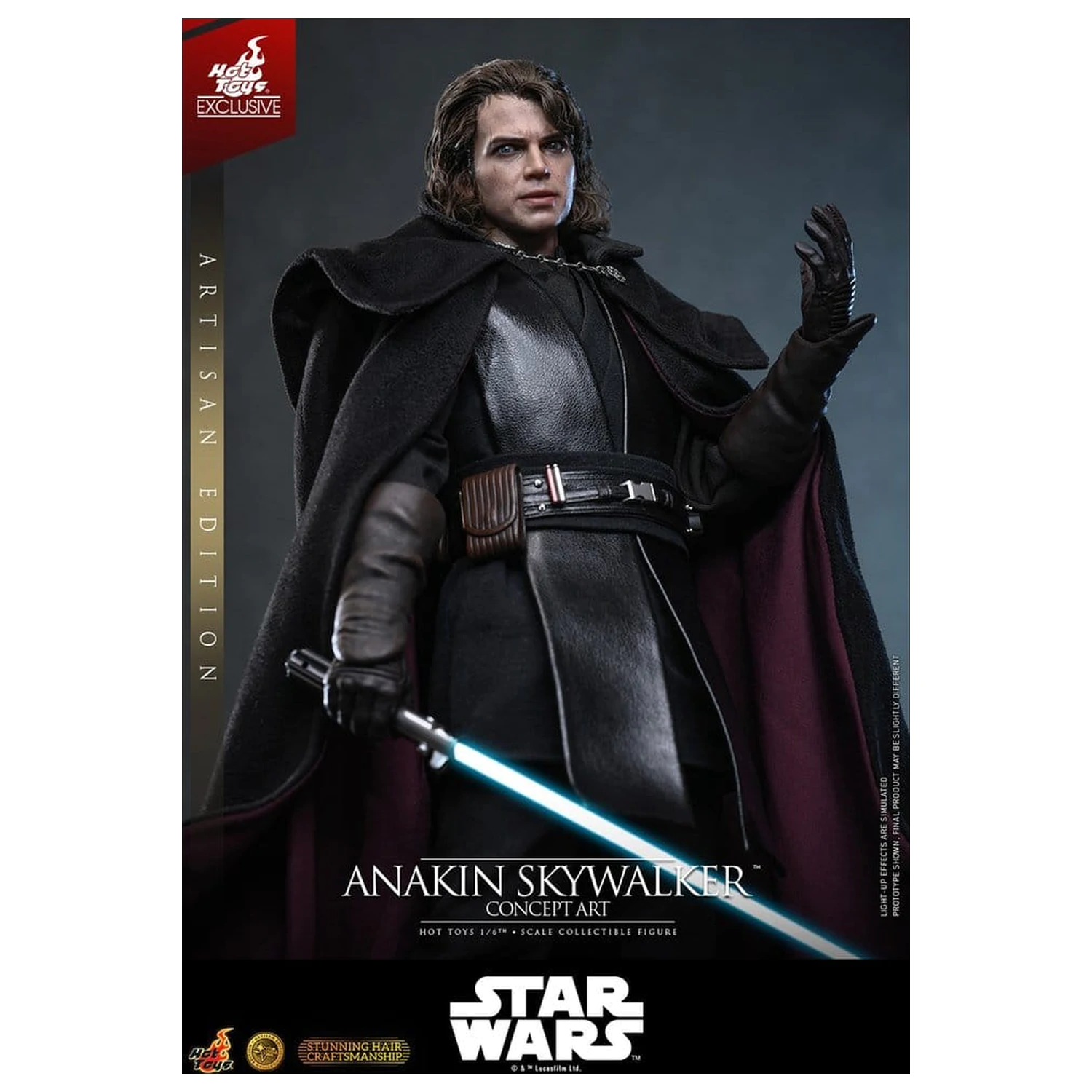 Star Wars Episode III: Revenge Of The Sith Movie Masterpiece akcijska figura 1/6 Anakin Skywalker (Concept Art Version) (Artisan Edition) Hot Toys Exclusive 31 cm fotografija proizvoda