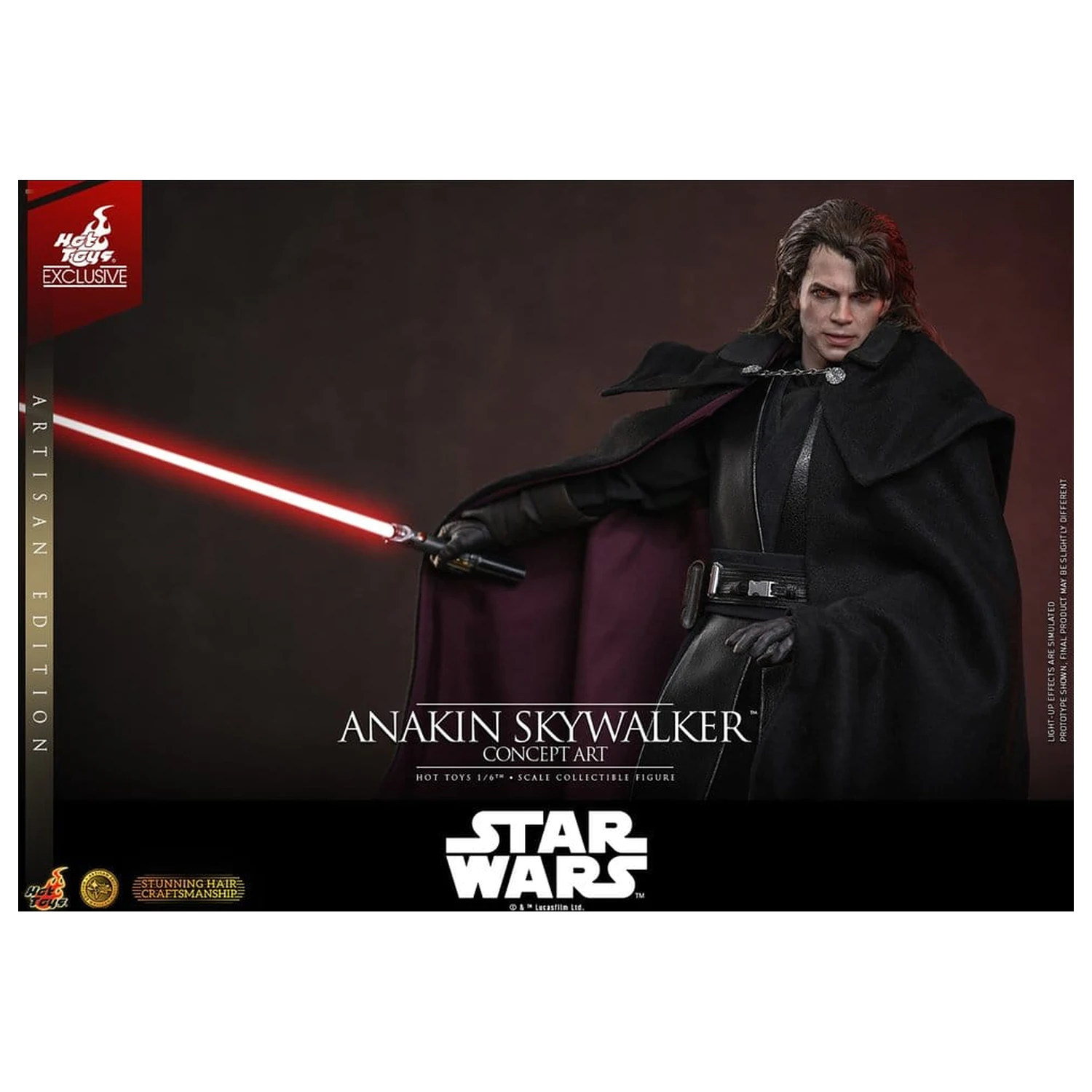Star Wars Episode III: Revenge Of The Sith Movie Masterpiece akcijska figura 1/6 Anakin Skywalker (Concept Art Version) (Artisan Edition) Hot Toys Exclusive 31 cm fotografija proizvoda