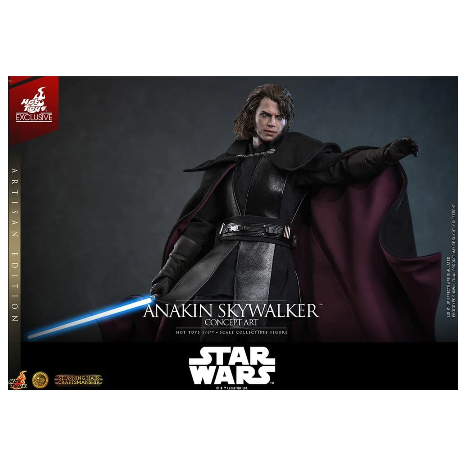 Star Wars Episode III: Revenge Of The Sith Movie Masterpiece akcijska figura 1/6 Anakin Skywalker (Concept Art Version) (Artisan Edition) Hot Toys Exclusive 31 cm fotografija proizvoda