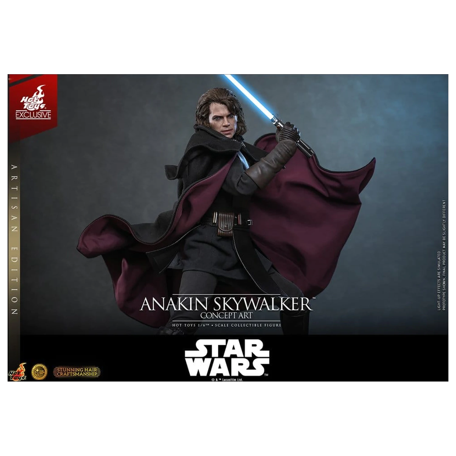 Star Wars Episode III: Revenge Of The Sith Movie Masterpiece akcijska figura 1/6 Anakin Skywalker (Concept Art Version) (Artisan Edition) Hot Toys Exclusive 31 cm fotografija proizvoda