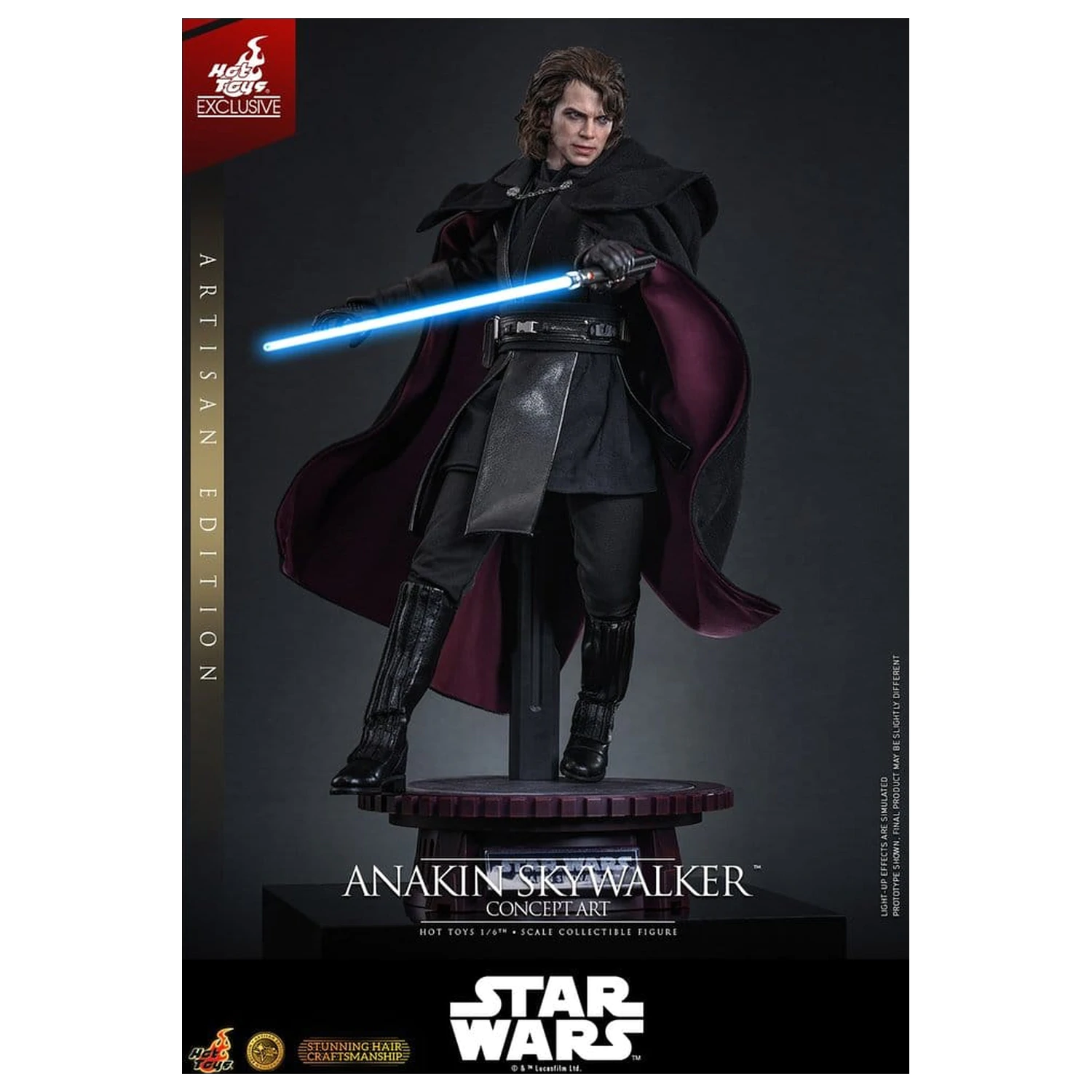 Star Wars Episode III: Revenge Of The Sith Movie Masterpiece akcijska figura 1/6 Anakin Skywalker (Concept Art Version) (Artisan Edition) Hot Toys Exclusive 31 cm fotografija proizvoda