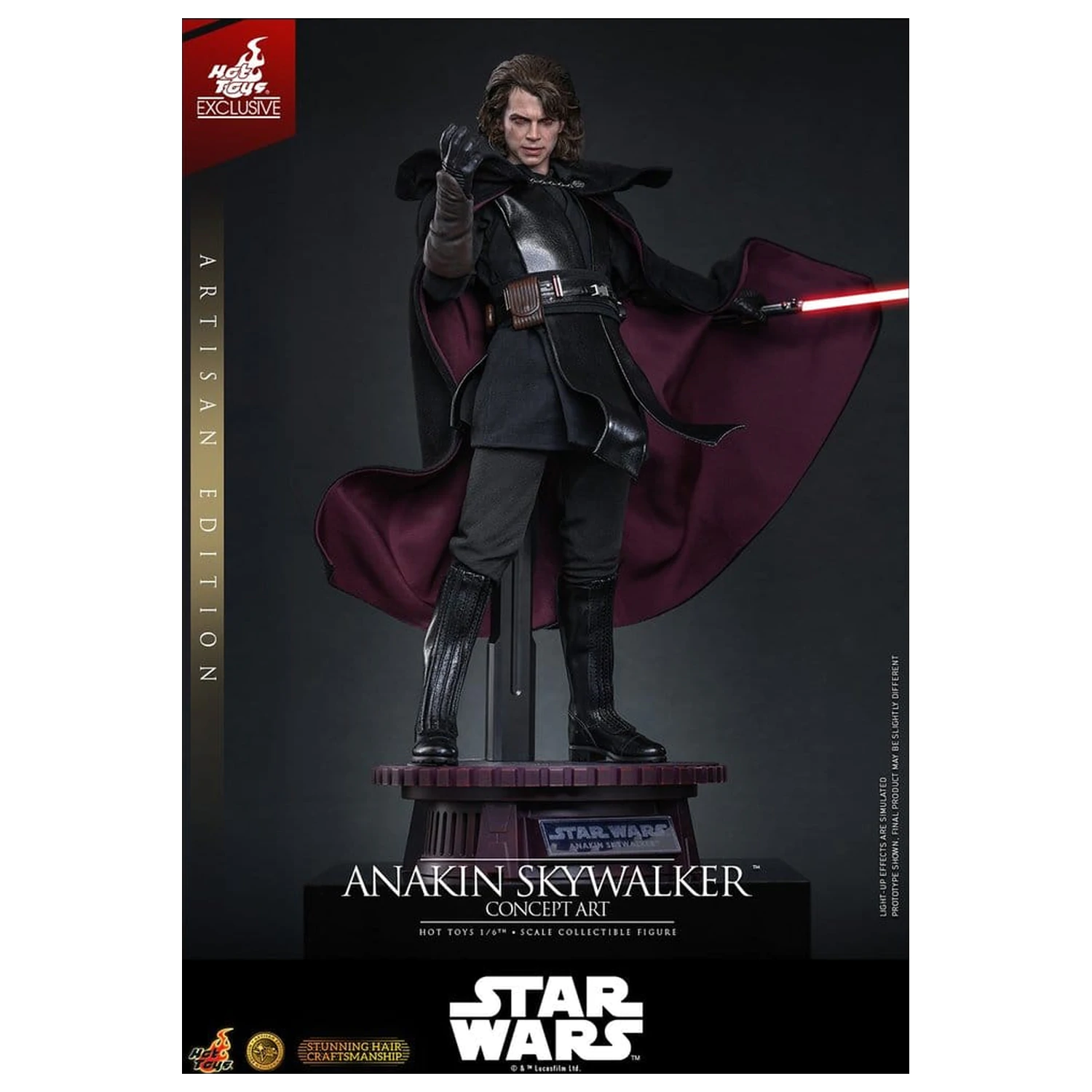 Star Wars Episode III: Revenge Of The Sith Movie Masterpiece akcijska figura 1/6 Anakin Skywalker (Concept Art Version) (Artisan Edition) Hot Toys Exclusive 31 cm fotografija proizvoda