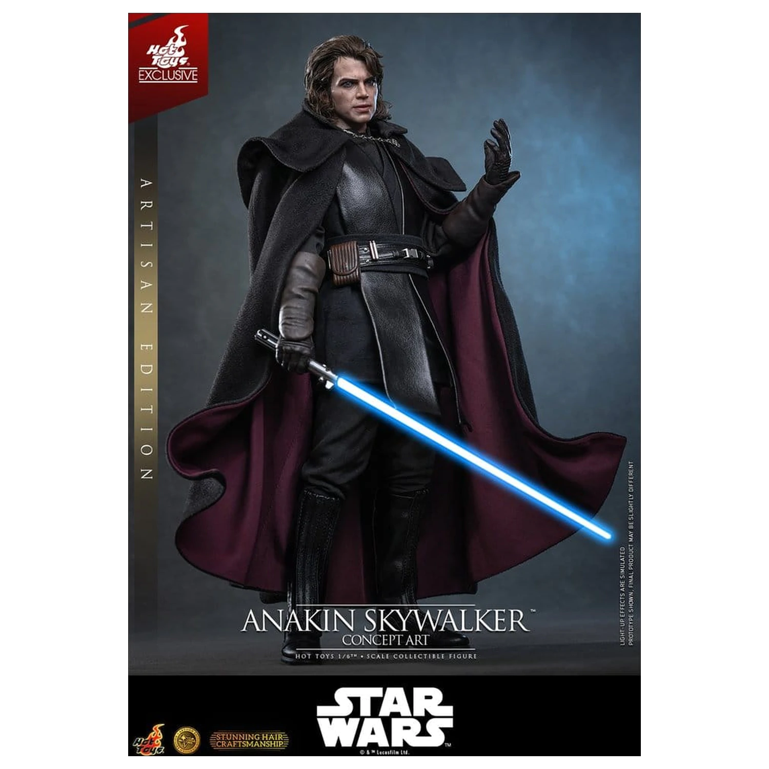 Star Wars Episode III: Revenge Of The Sith Movie Masterpiece akcijska figura 1/6 Anakin Skywalker (Concept Art Version) (Artisan Edition) Hot Toys Exclusive 31 cm fotografija proizvoda