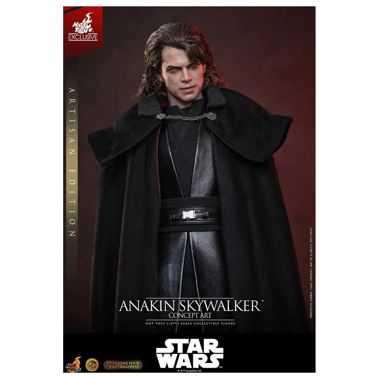 Star Wars Episode III: Revenge Of The Sith Movie Masterpiece akcijska figura 1/6 Anakin Skywalker (Concept Art Version) (Artisan Edition) Hot Toys Exclusive 31 cm fotografija proizvoda