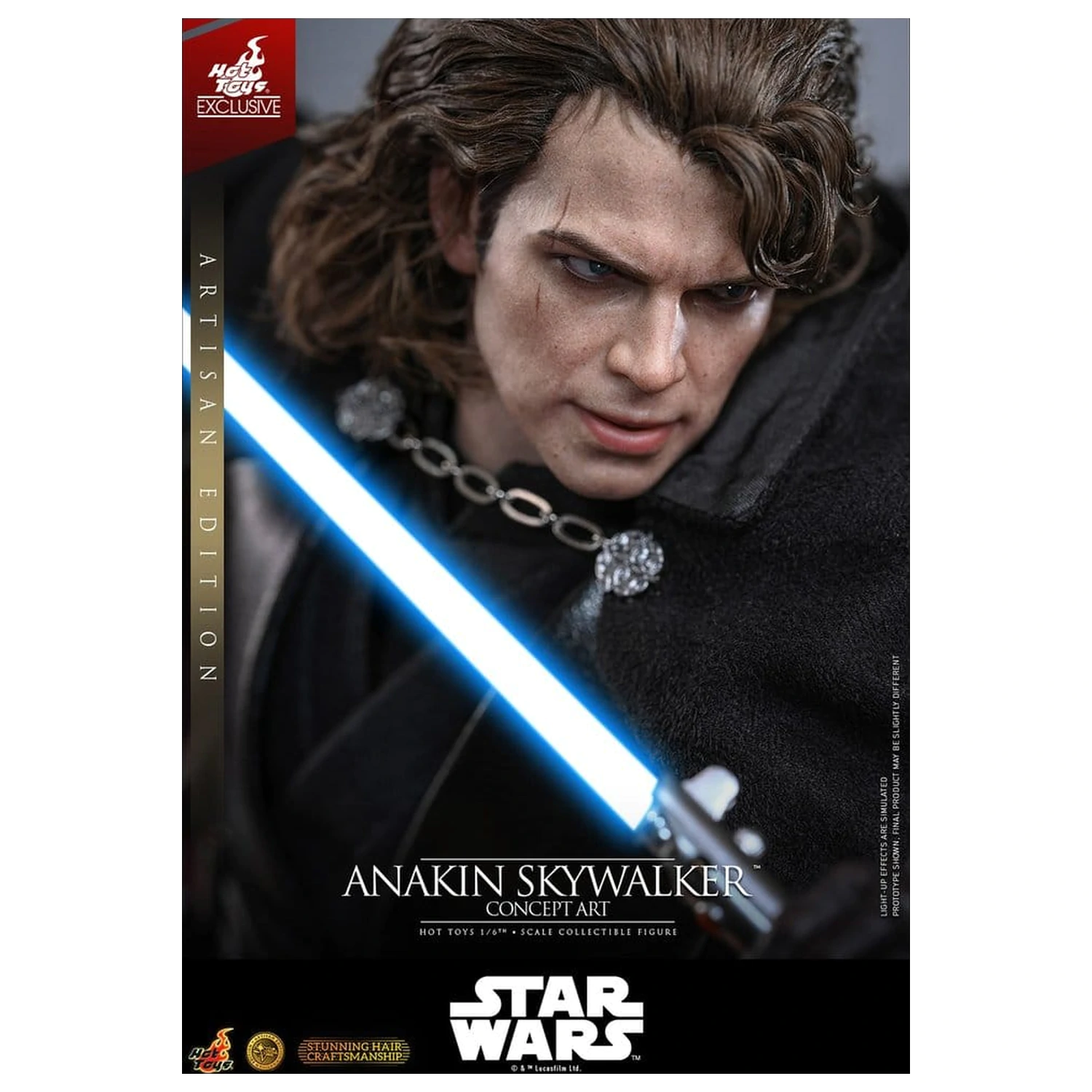 Star Wars Episode III: Revenge Of The Sith Movie Masterpiece akcijska figura 1/6 Anakin Skywalker (Concept Art Version) (Artisan Edition) Hot Toys Exclusive 31 cm fotografija proizvoda