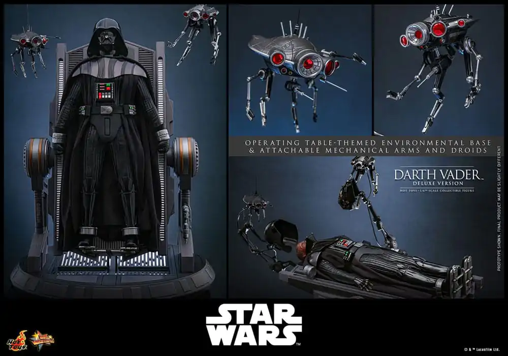 Star Wars: Episode III - Revenge of the Sith Movie Masterpiece akcijska figura 1/6 Darth Vader (Deluxe verzija) 35 cm fotografija proizvoda